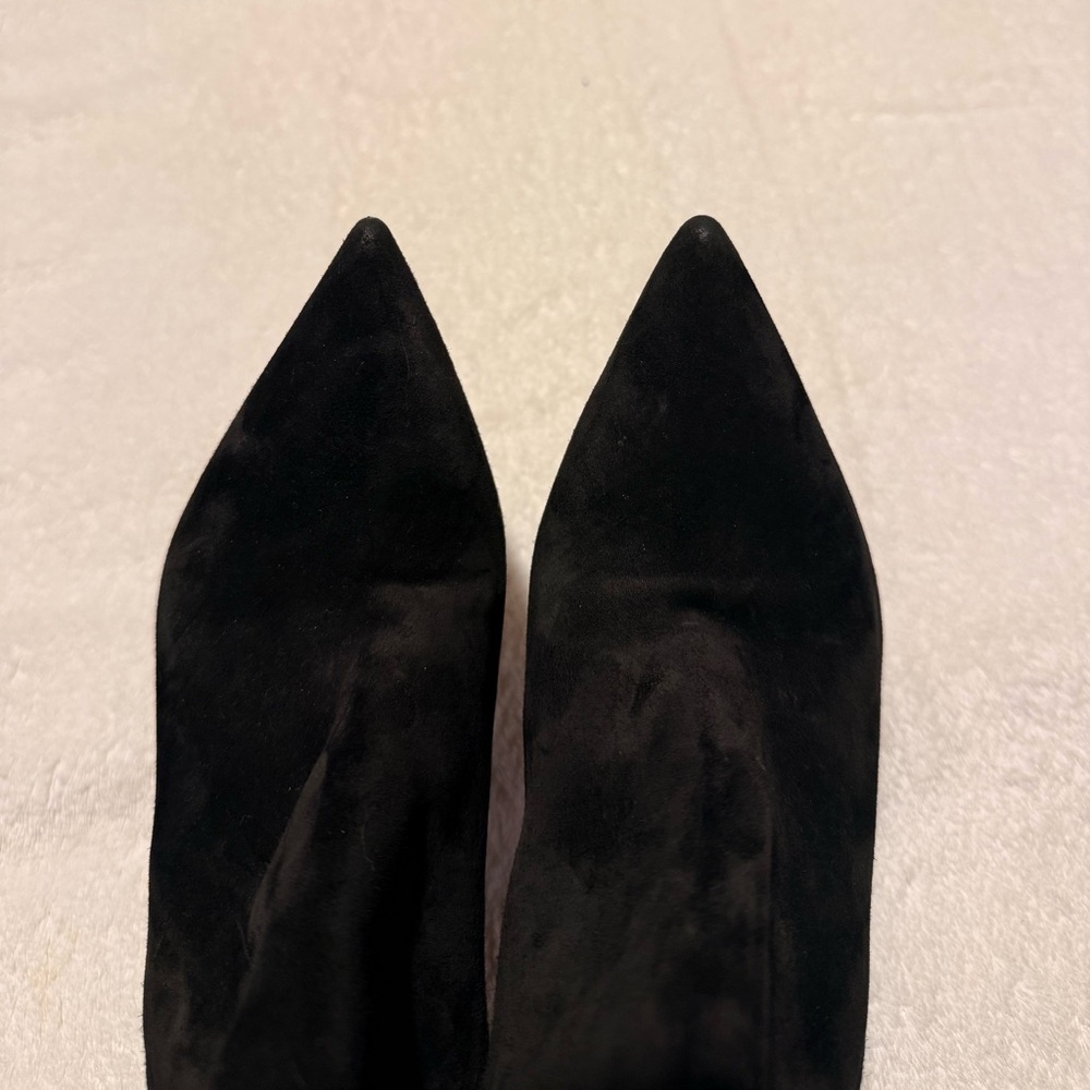 Christian Louboutin Astrilarge Botta 100 black suede size 37 1/2 - Picture 12 of 16